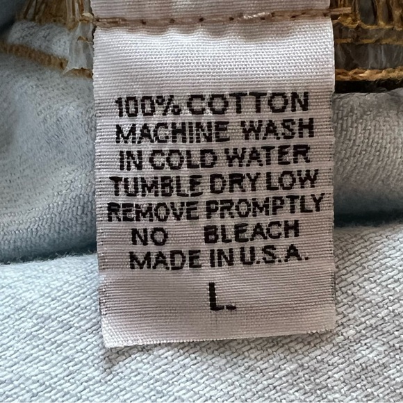 ⭐️ The Nu Vintage Denim Chambray Vintage Pin Up Style Button Down Shirt Jacket L - Picture 16 of 16